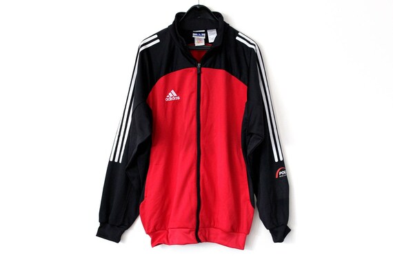 red adidas windbreaker