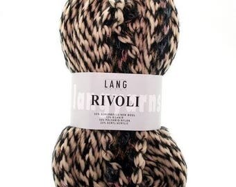 beautiful LANG YARNS RIVOLI black/beige/pink wool Pincushion 100 gr
