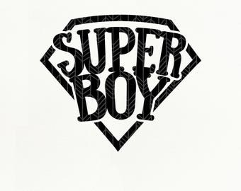 Super Boy SVG Files, Super Boy dxf, png, eps for Silhouette Studio & Cricut, Cut File