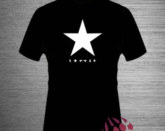 David Bowie T shirt Black Star EDC Festival Best Bowie Fan Tee Fashion Present T Shirts Quality Cotton Apparel