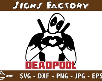 Deadpool Svg, Deadpool Decal,Dxf,Eps,Png, Superhero,Cricut File,Deadpool Logo SVG, Deadpool Shirt,Marvel decals,Silhouette Studio, Cricut