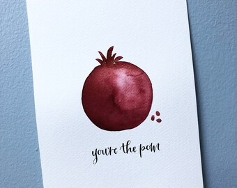 Pomegranate art | Etsy