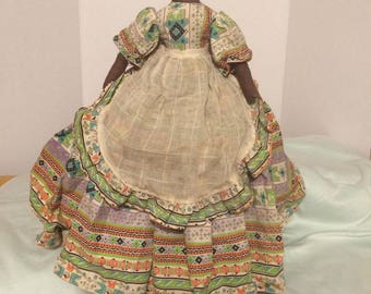 Primitive Folk Art Black Doll