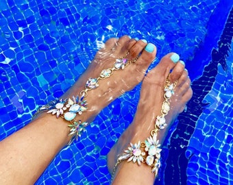 Crystal ankle bracelet