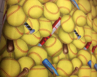 Yard of 100 cotton fastpitch softball fabric by softballfever 1295