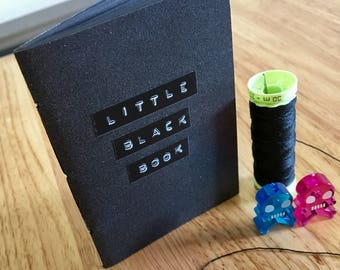 Little Black Book // A7 notebook with black pages