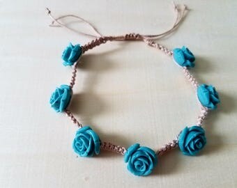 Hemp and Bead Bracelet