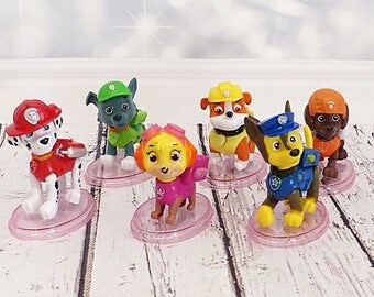 Paw Patrol set - Pat patrol Cake topper - Figurines