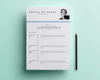 Strong & Minimal Resume Template | HEYCV CV Template | Professional and Creative Resume | Teacher Resume | Word Resume | Instant Download