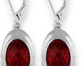 Silver Earrings With Cubic Zirconia (ez652gn)