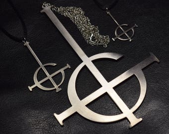 Ghost bc Grucifix Papa EmeritusGhost band Nameless Ghoul Necklace choker Pendant logo symbol talisman sign emblem satan sigil heavy metal