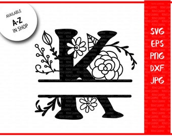 Monogram letter k | Etsy