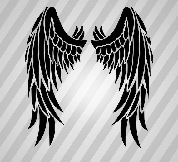 Download Angel wings Svg Dxf Eps Silhouette Rld RDWorks Pdf Png AI