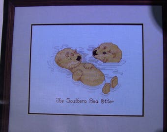 cross stitch full kit brand janlynn made in usa the southern sea otter (translation: Otter)