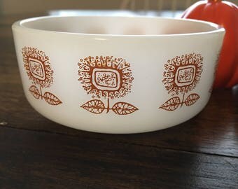 Federal glass sunflower bowl