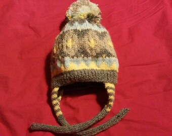 3 months hand knitted baby Hat
