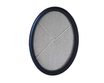 Photo frame oval burlap Ophelia