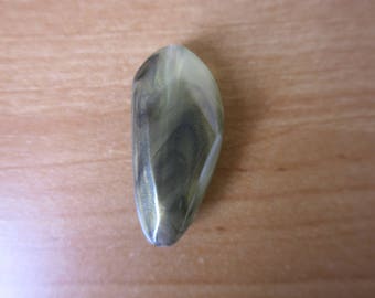 Large beads grey golden highlights