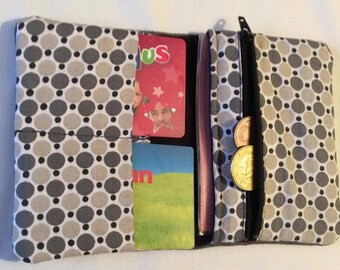 Grey machine washable purse