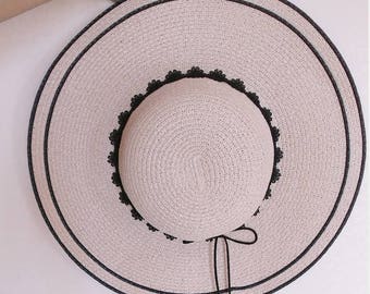 pink and chic straw hat
