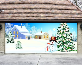 Christmas Garage Door Covers Nativity Scene by CharmYourHome