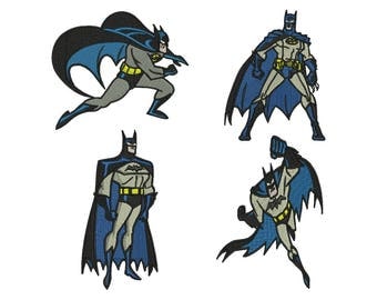4 Batman Embroidery Design - 3 SIZES