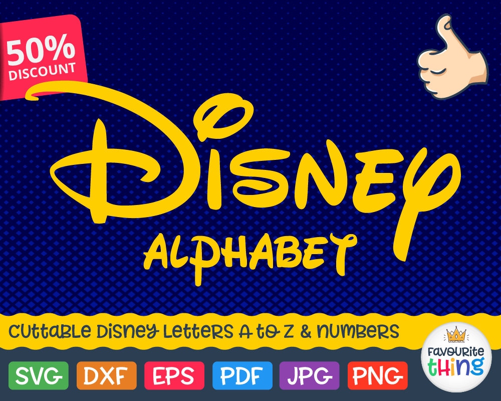 Disney Font SVG Disney Monogram SVG Disney Alphabet Svg Cut