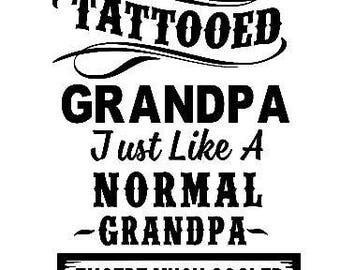 tattooed grandpa etsy tattooed grandpa etsy