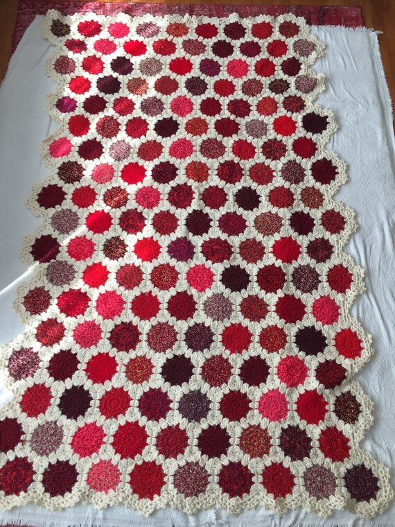 New Handmade Wool Crochet Blanket / Afghan