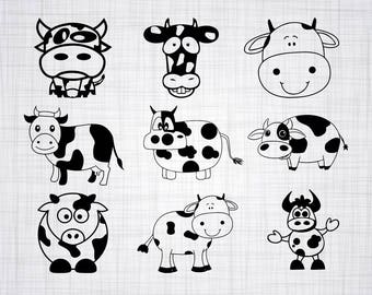 Download Cow svg | Etsy