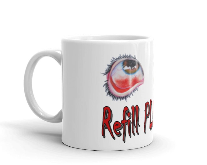 Bloodshot Eyes Coffee Mugs for Coffee Lovers, Gifts for Teachers, Mom or Dad, Friends, Co-workers, CoffeeShopCollection