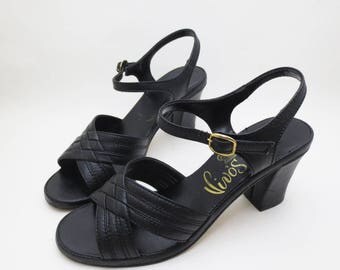 VT Sandals Heels 70mm Brown Cowhide 292783