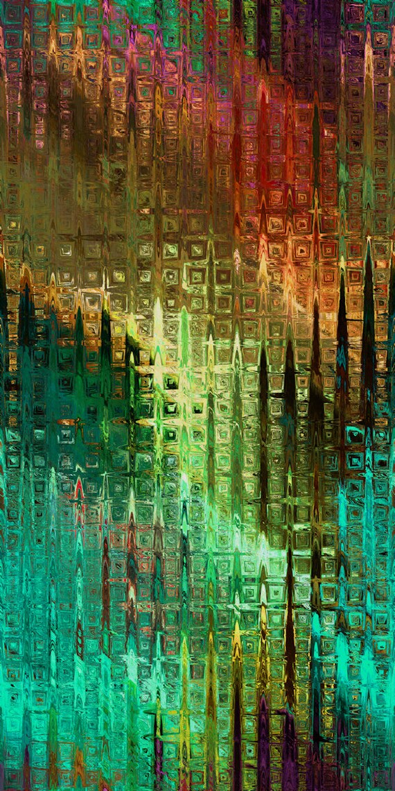 Teal Brown Green UNIQUE Handmade Velvet Upholstery Fabric Shimmer Fiber Art Fabric