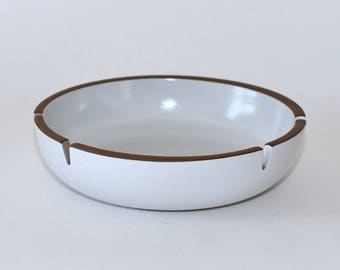 Mid Century Modern Heath Ceramics Opaque White Large Ashtray