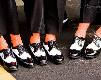 Specialty Color CORAL Grooms Socks, Groomsmen Socks, Wedding Gift, Bridal Party