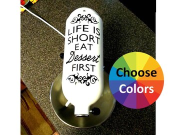Vinyl Decal For Kitchenaid Stand Mixer Appliance Decal Life Is Short Eat Dessert First Choose From 25 Colors