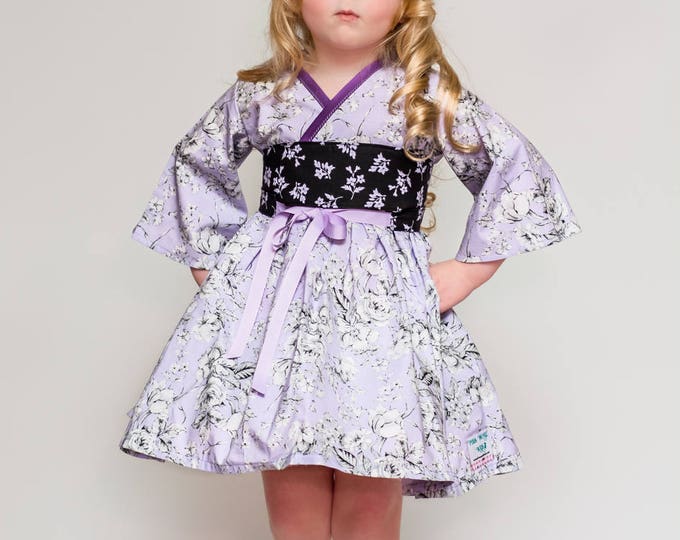 Purple Dress - Birthday Party Dress - Tea Party - Little Girls Dress - Twirl Dress - Twirly Dress - Toddler - Preteen Dress - 2t to 14 yrs