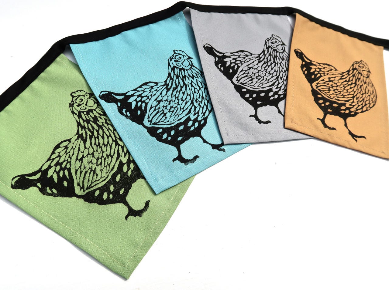 Chicken Flags Garden Flags Chicken Coop Hand Printed