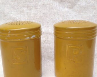 Nevco Salt and Pepper Shakers Metal Vintage