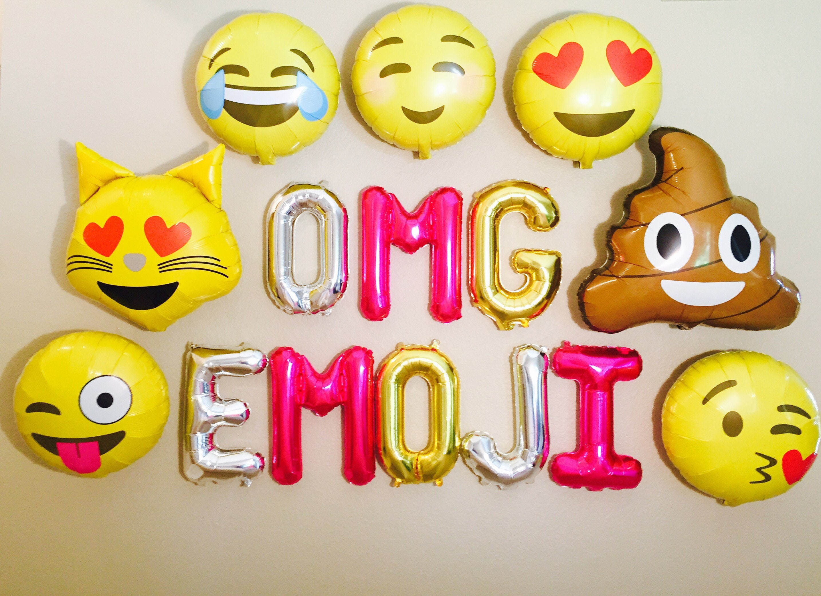 EMOJI Emoji anniversaire bannière OMG thème Emoji Emoji
