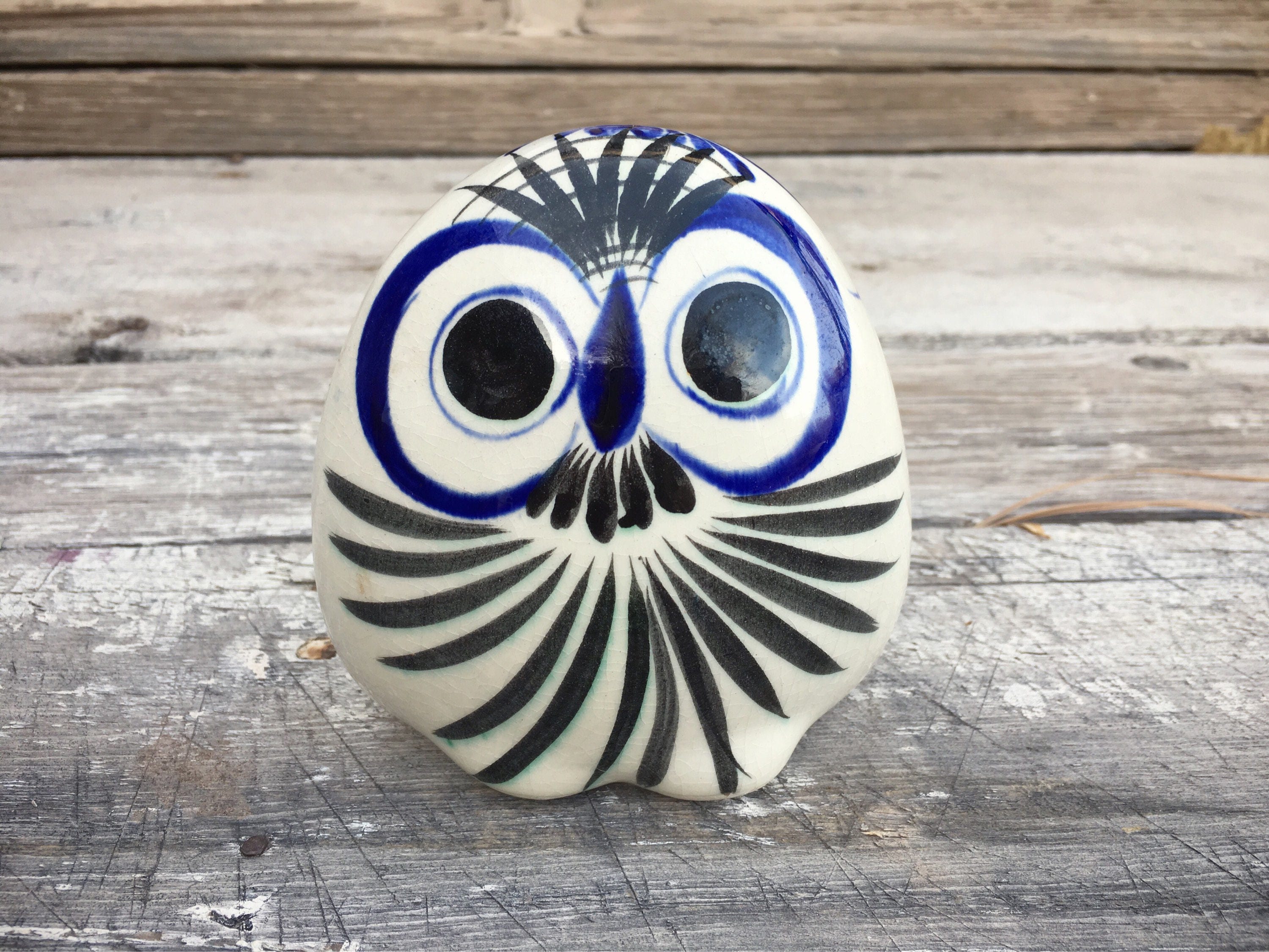 Tonala Pottery Owl Figuring, Owl Folk Art, Owl Gifts, Tonala Mexican