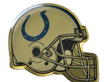 INDIANAPOLIS COLTS Helmet Logo vintage enamel pin badge nfl Football INDIANA