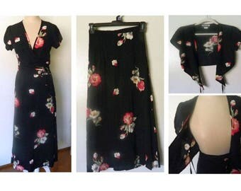 Marnie West Vintage Skirt and Wrap Top