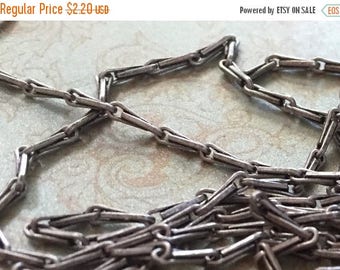 ON SALE Ornate delicate bar chain antique silver plated Vintage style 6mm x 1.5mm 1 foot