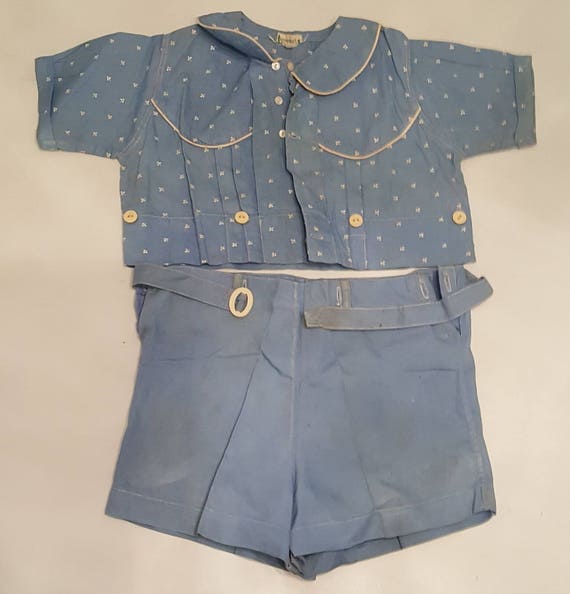 Vintage Stantogs 2 piece baby outfit