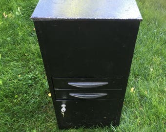 Vintage file cabinet file drawers• vintage metal cabinet