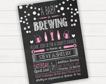 A Baby Is Brewing Baby Shower Baby Is Brewing Baby Brewing Baby Shower Invitation Baby is Brewing Invitation Baby Shower Invites