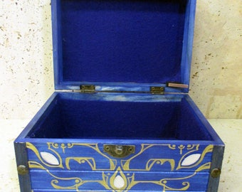 MUSICAL--The Large Boss Key Chest from The Legend of Zelda--Solid Wood with Brass and Resin Details--Ocarina of Time