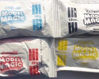 Model Magic for Butter Slime Lot of 4 Colors White Blue Red Yellow 1 oz Each