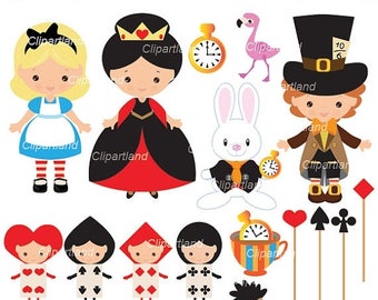 ON SALE INSTANT Download. Alice in Wonderland clip art. Ca_17. Personal and commercial use.